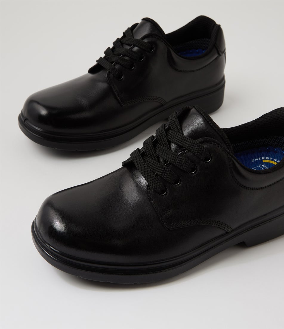 Roar Youth F Half Black Leather Flat Shoes