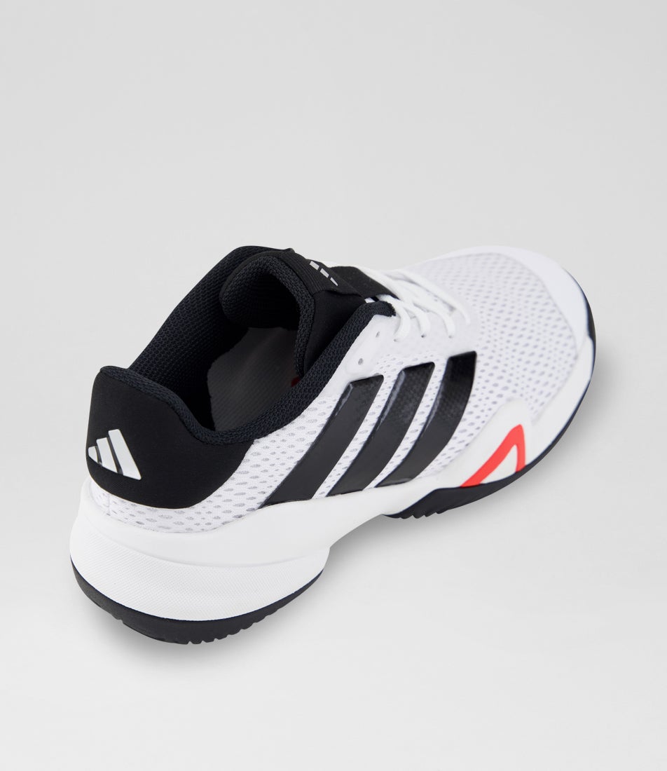 Barricade Junior White Core Black Fabric Sneakers