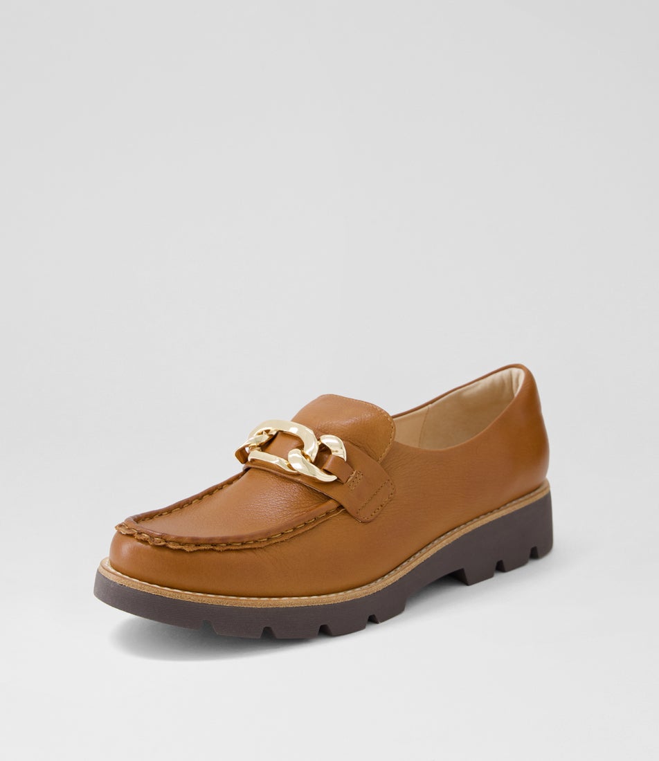 Drizza Drambuie Choc Leather Loafers
