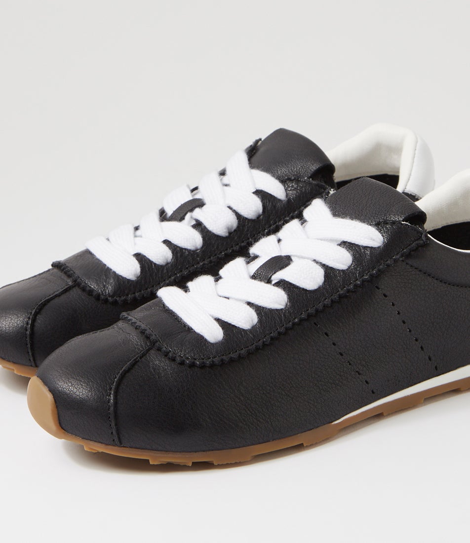 Mousi Black Leather Sneakers