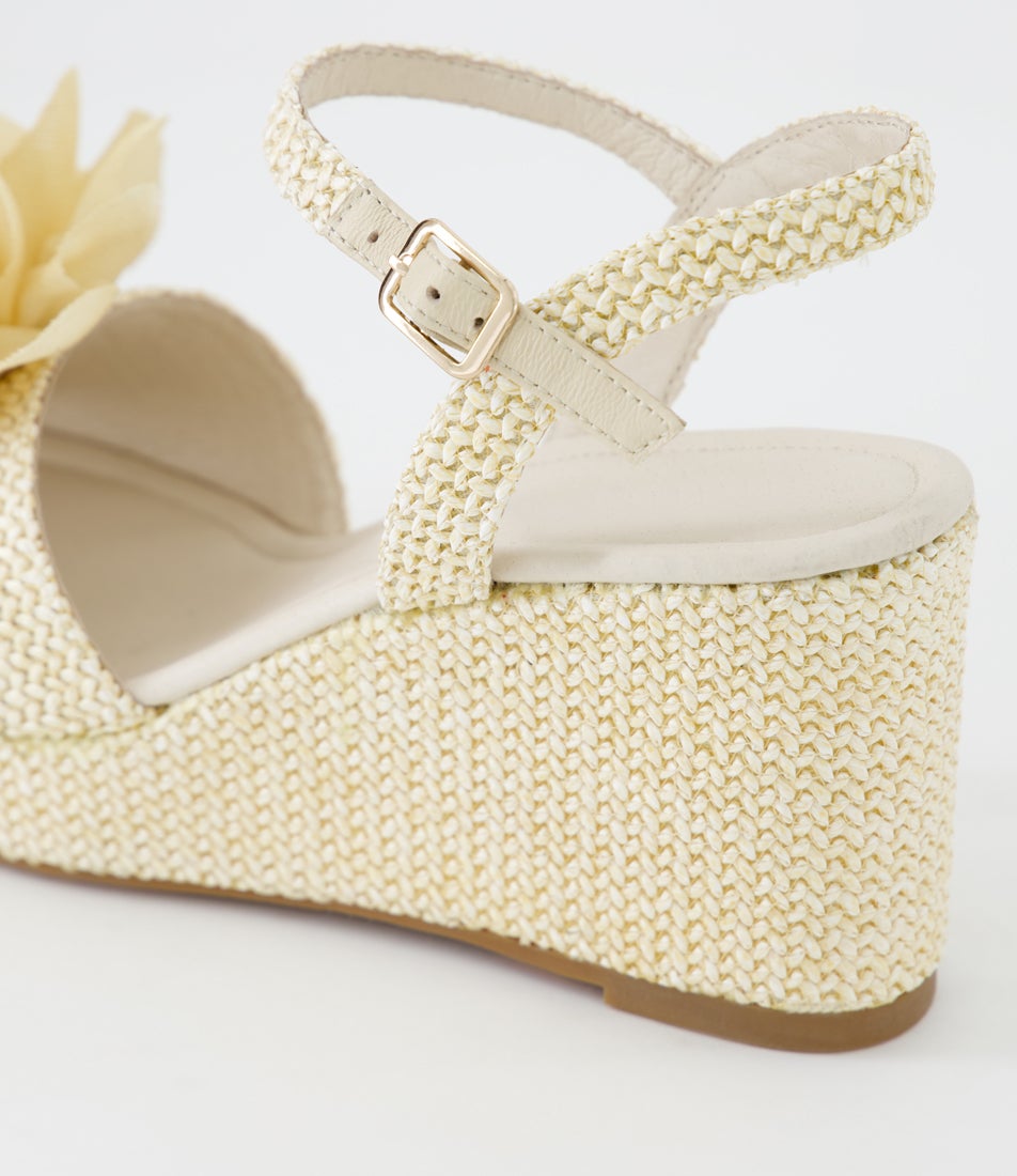 Clove Ivory Fabric Sandals