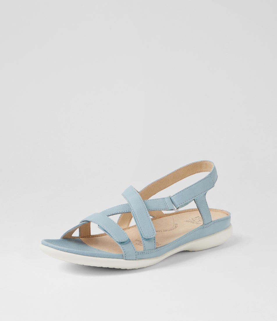Brittoh W Denim Leather Sandals