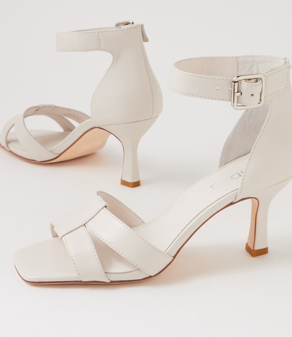 Lunar Nougat Leather Sandals