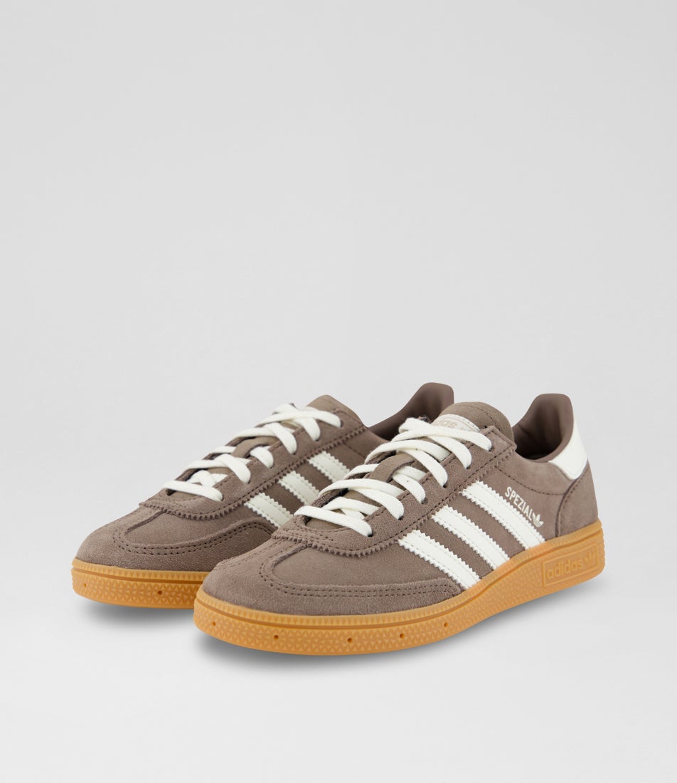 Handball Spezial Junior Earth Strata Off White Suede Sneakers