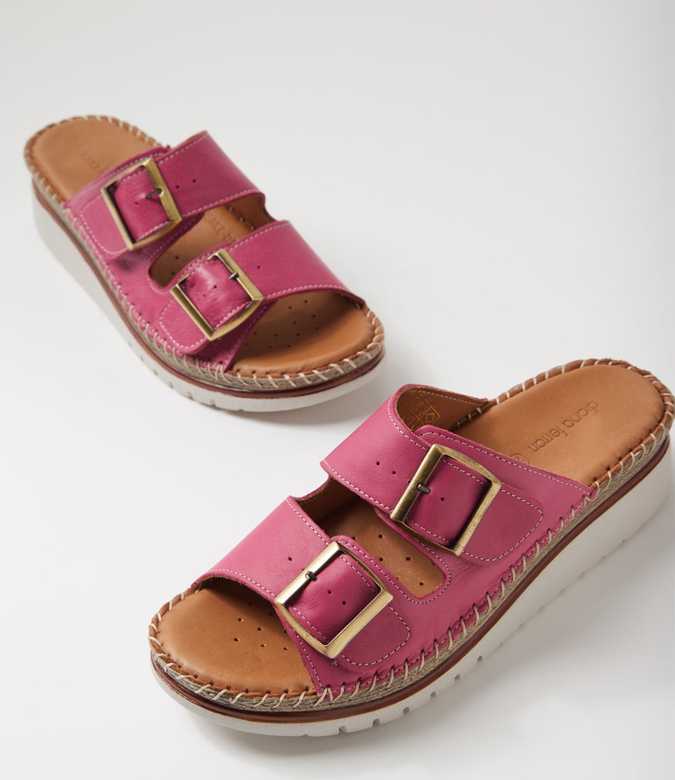 Isree Berry Leather Sandals
