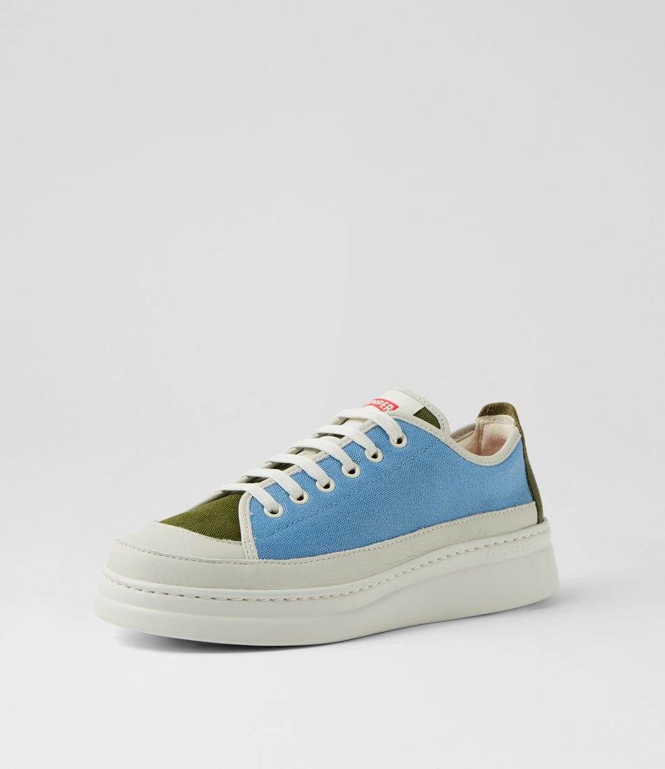 Twins Green Multi Leather Sneakers