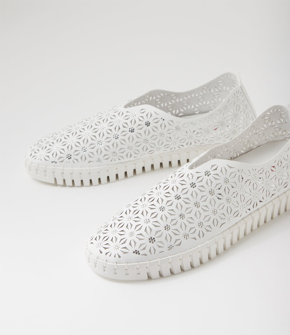 Udell White Flat Shoes Udell White Flat Shoes