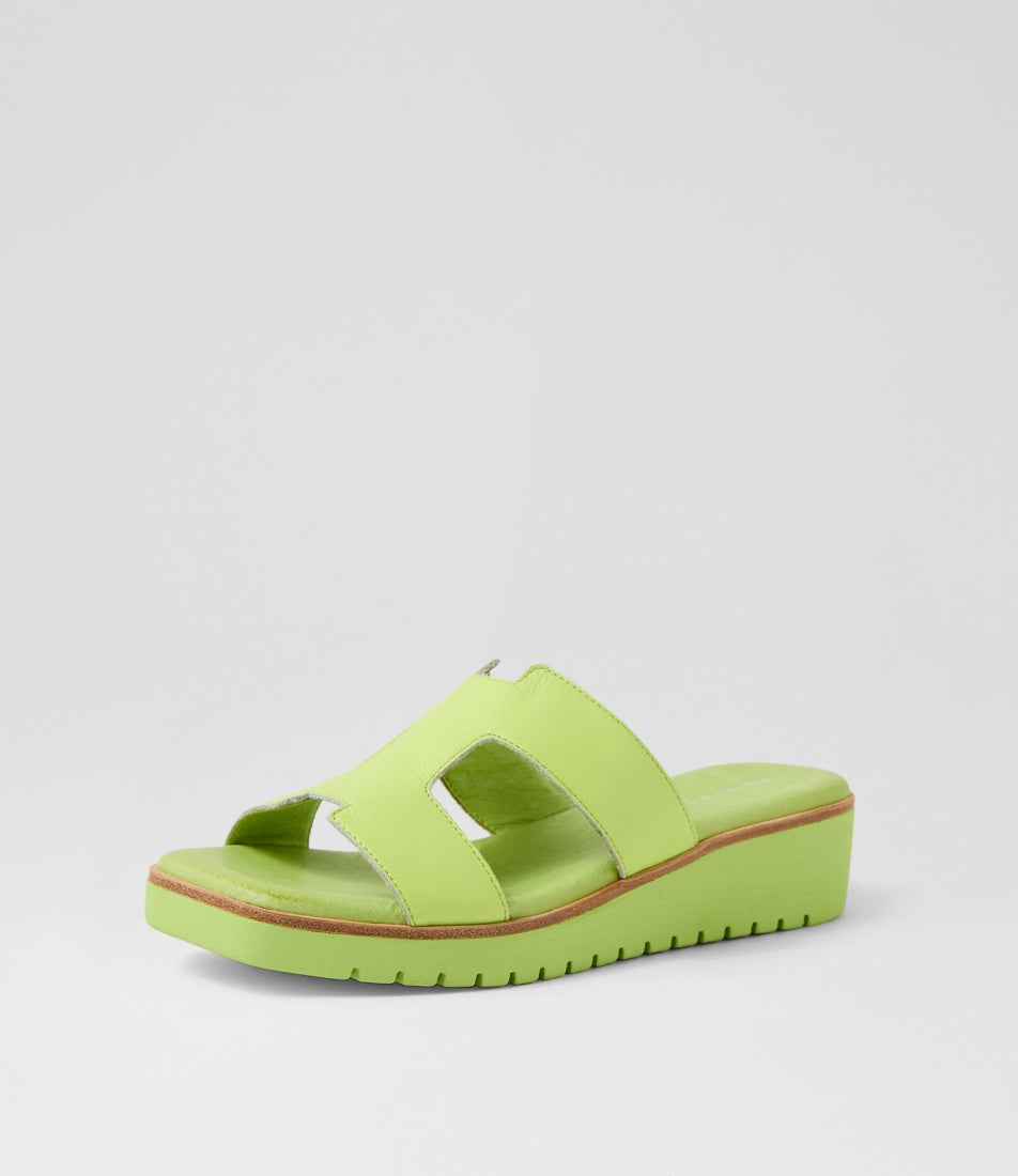 Kerem Light Citrus Leather Sandals