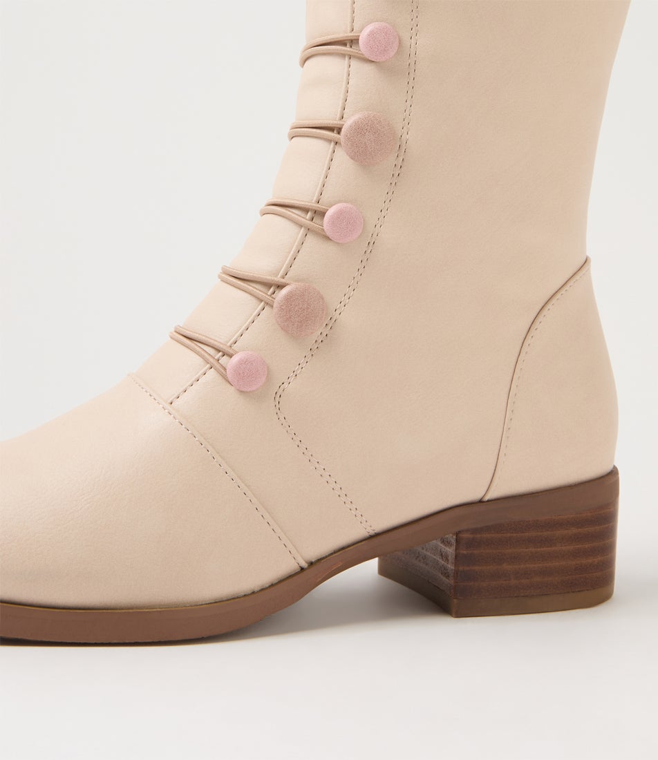 Tumol Latte Blush Knee High Boots