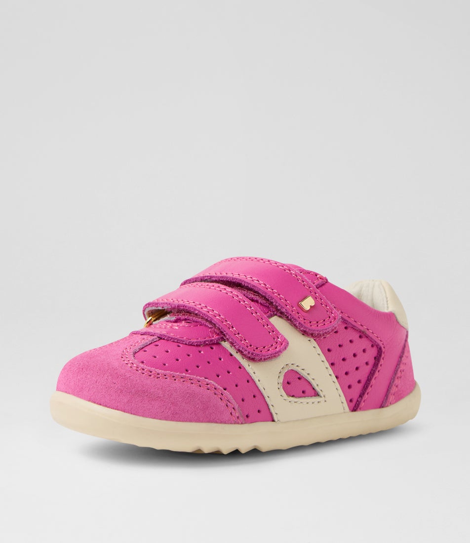Su Titan Toddler Rose Violet Leather Suede Sneakers