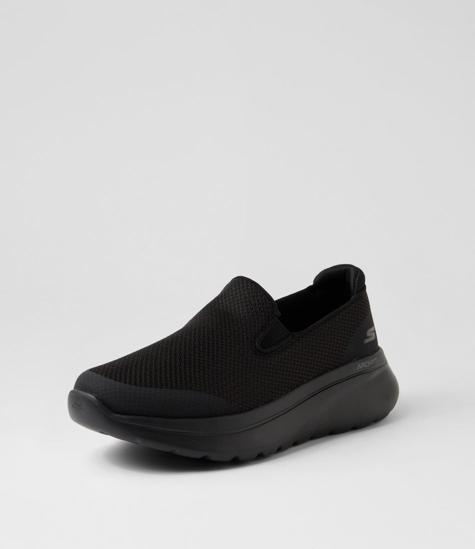 Go Walk Arch Fit N Black Mesh Sneakers Go Walk Arch Fit N Black Mesh Sneakers