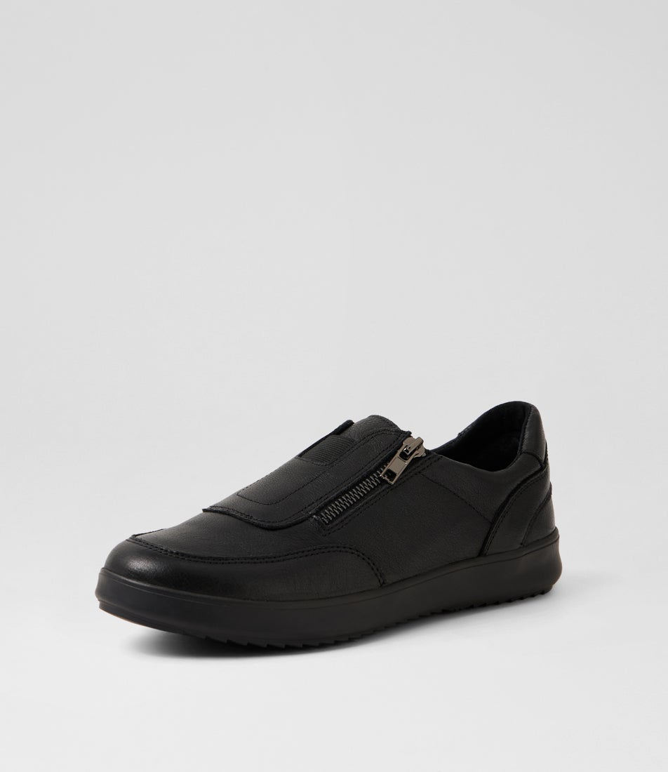 Zilli Black Leather Sneakers