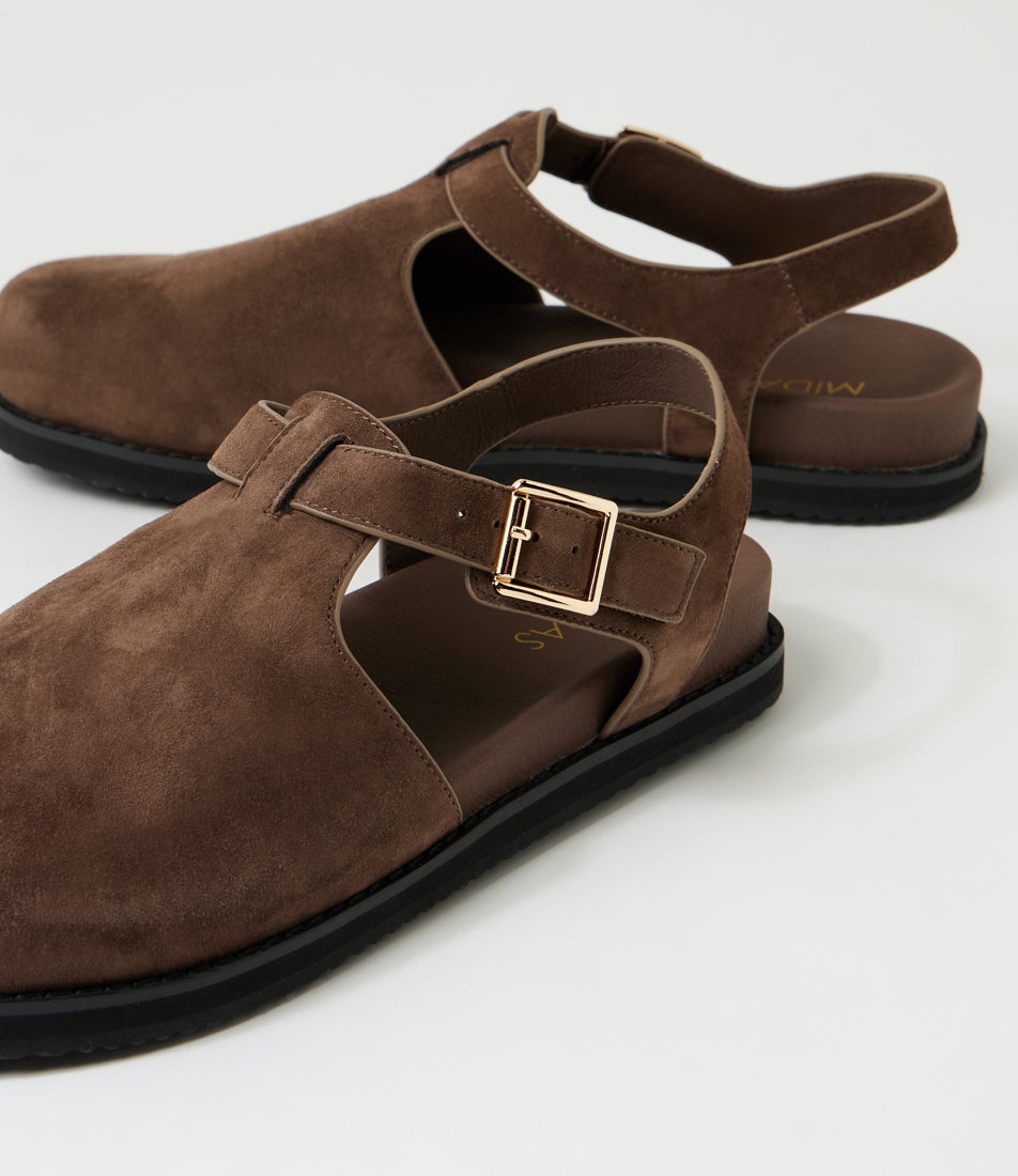 Zany Hot Choc Suede Flat Shoes