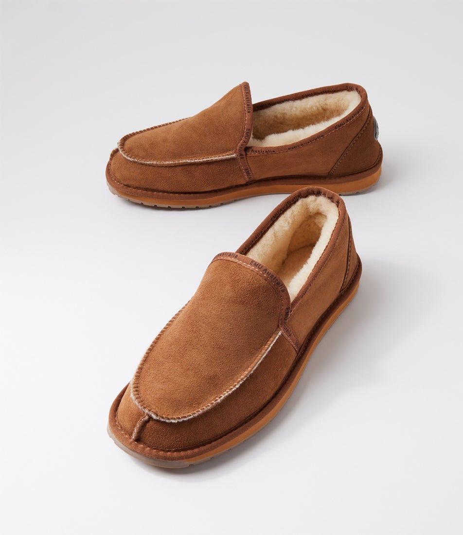 Platinum Hume Chestnut Sheepskin Slippers