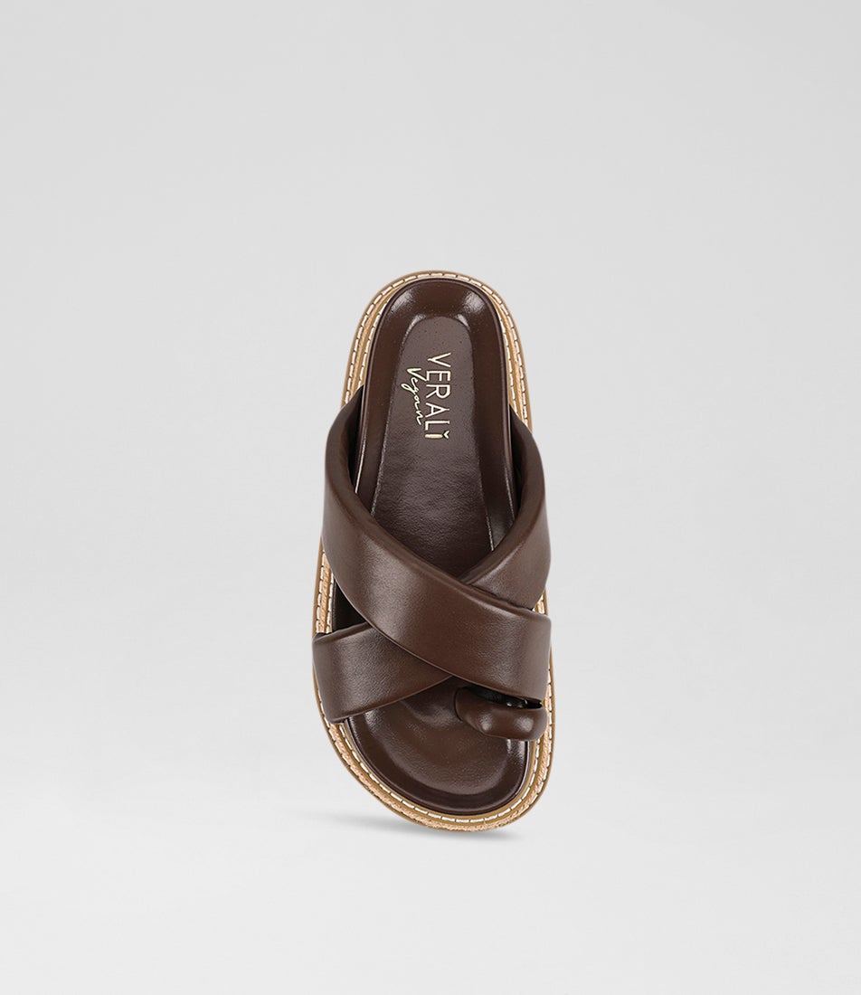 Thelma Chocolate Brown Slides