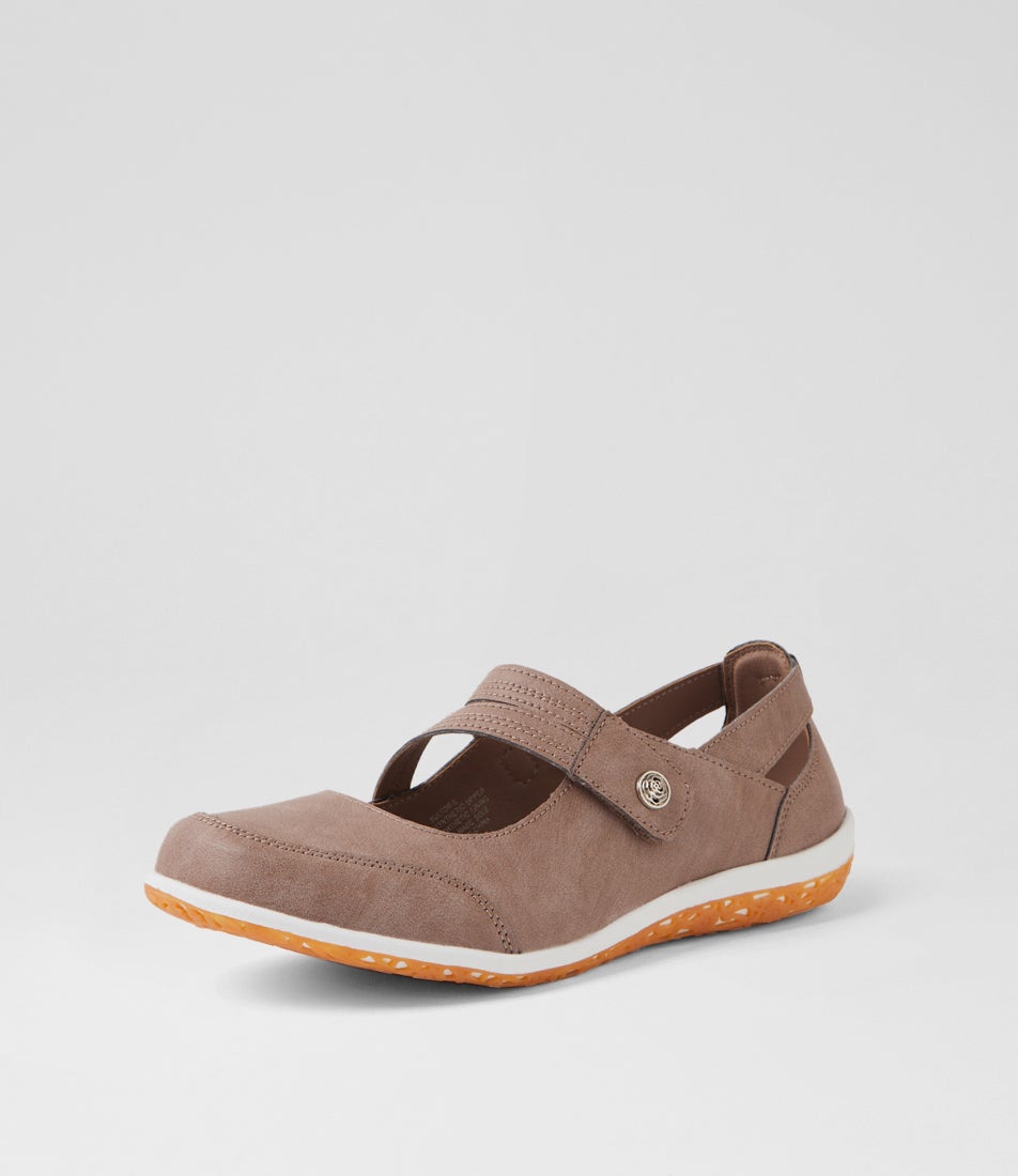 Sultor Taupe Flat Shoes