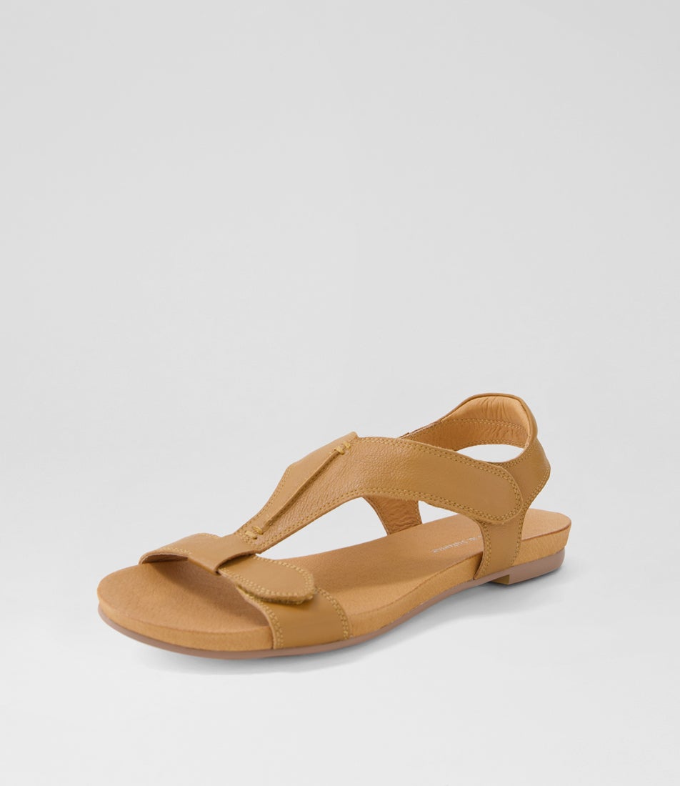 Jazma Dark Tan Leather Sandals