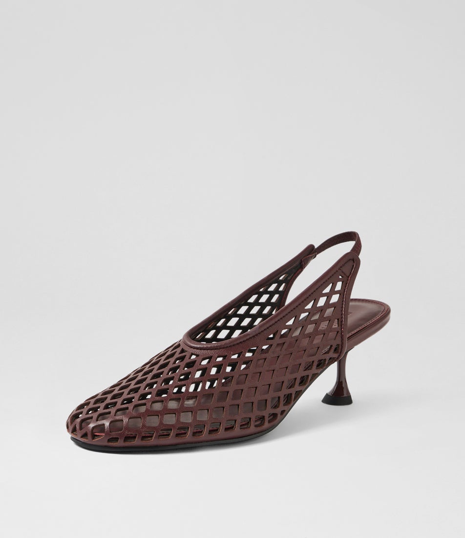 Atuned Burgundy Leather Heels
