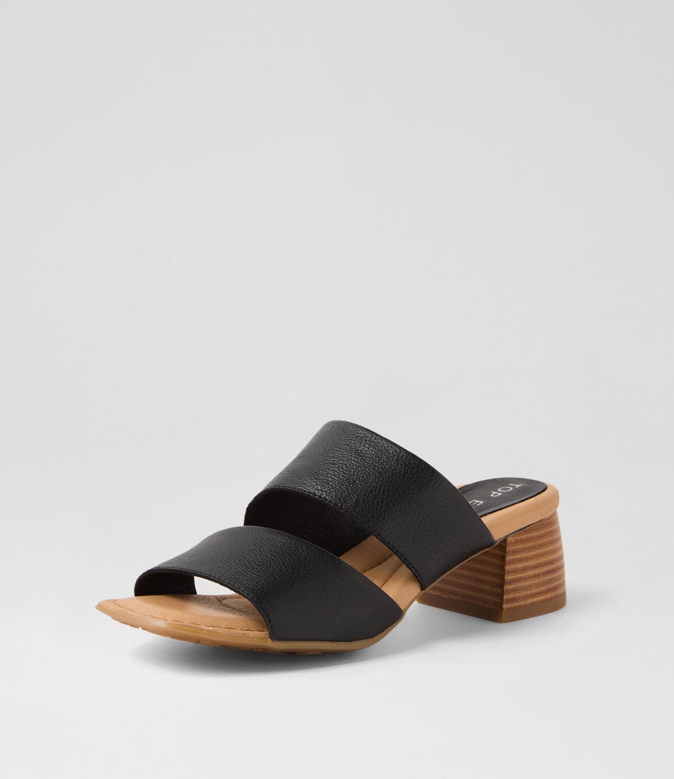 Fevella Black Natural Leather Sandals Fevella Black Natural Leather Sandals