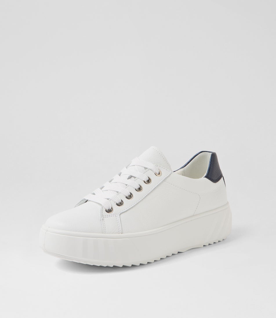 Monaco 23 White Night Leather Sneakers