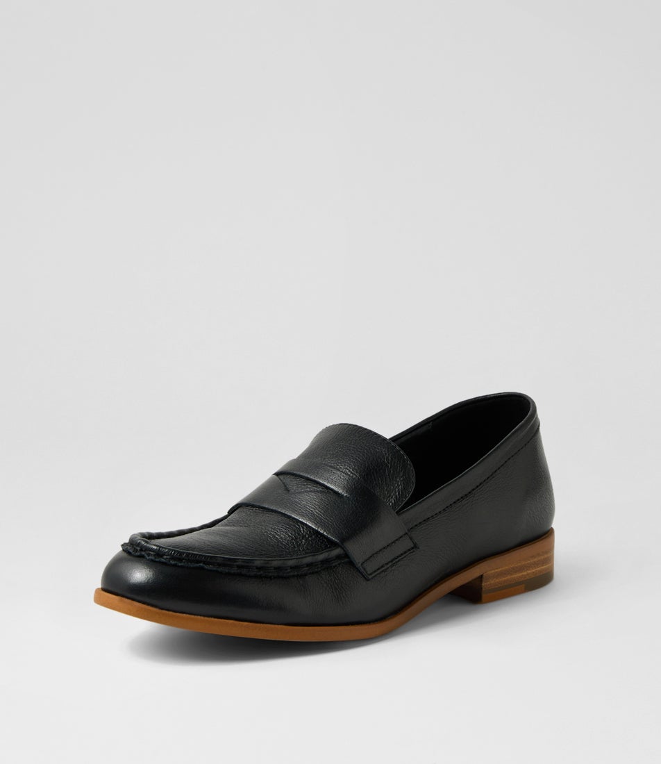 Quilson Black Natural Leather Loafers