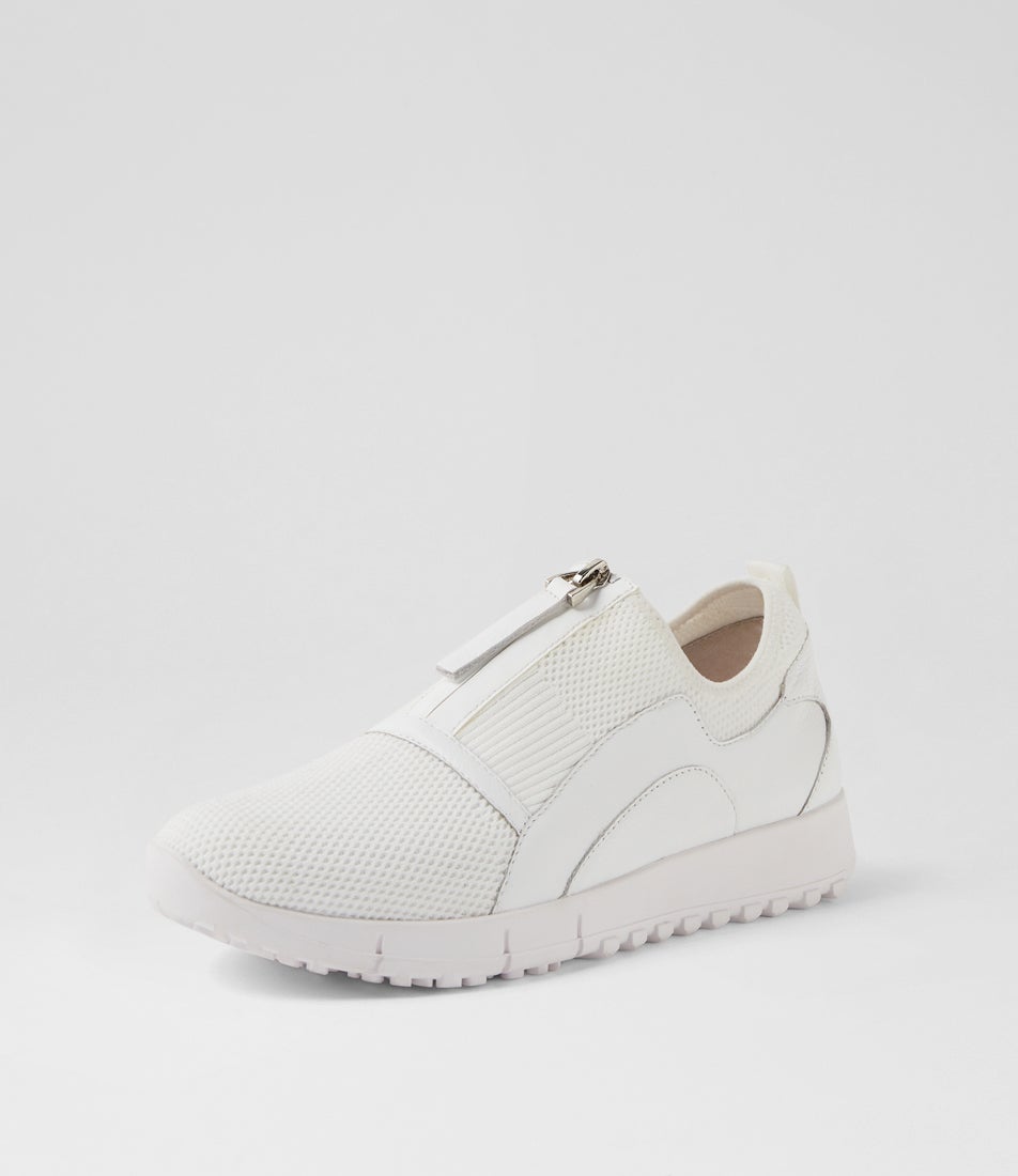 Journee White Mix Sneakers