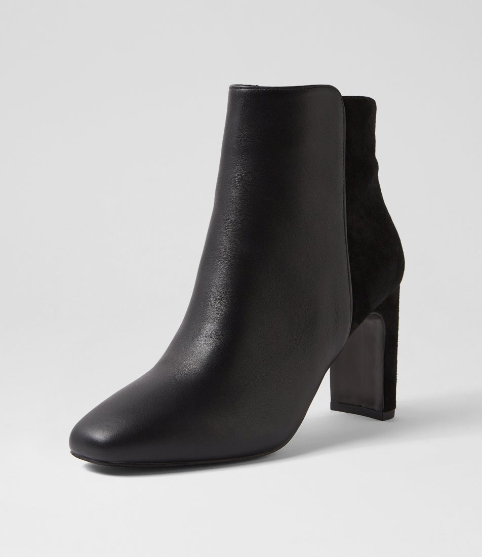 Chloe Black Leather Ankle Boots