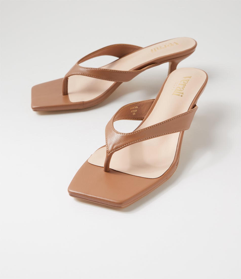 Martha Dark Camel Sandals