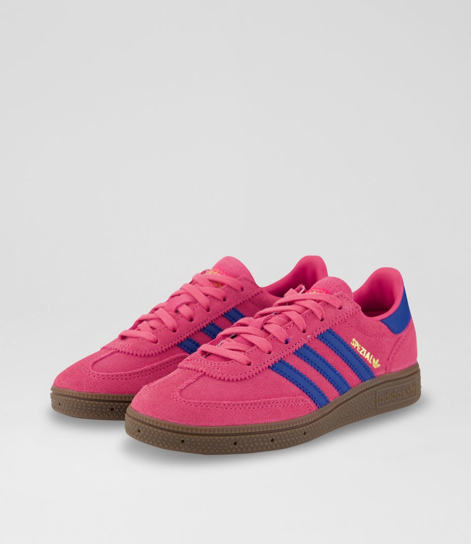 Handball Spezial Junior Shock Pink Dark Marine Suede Sneakers