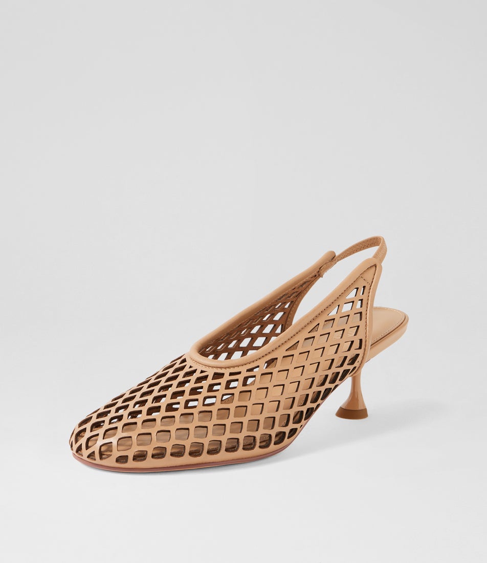 Atuned Camel Leather Heels