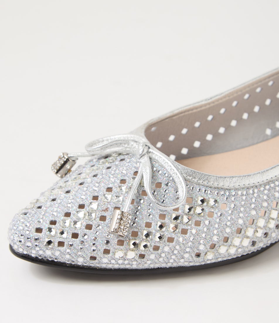 Chamomile Silver Jewels Flat Shoes