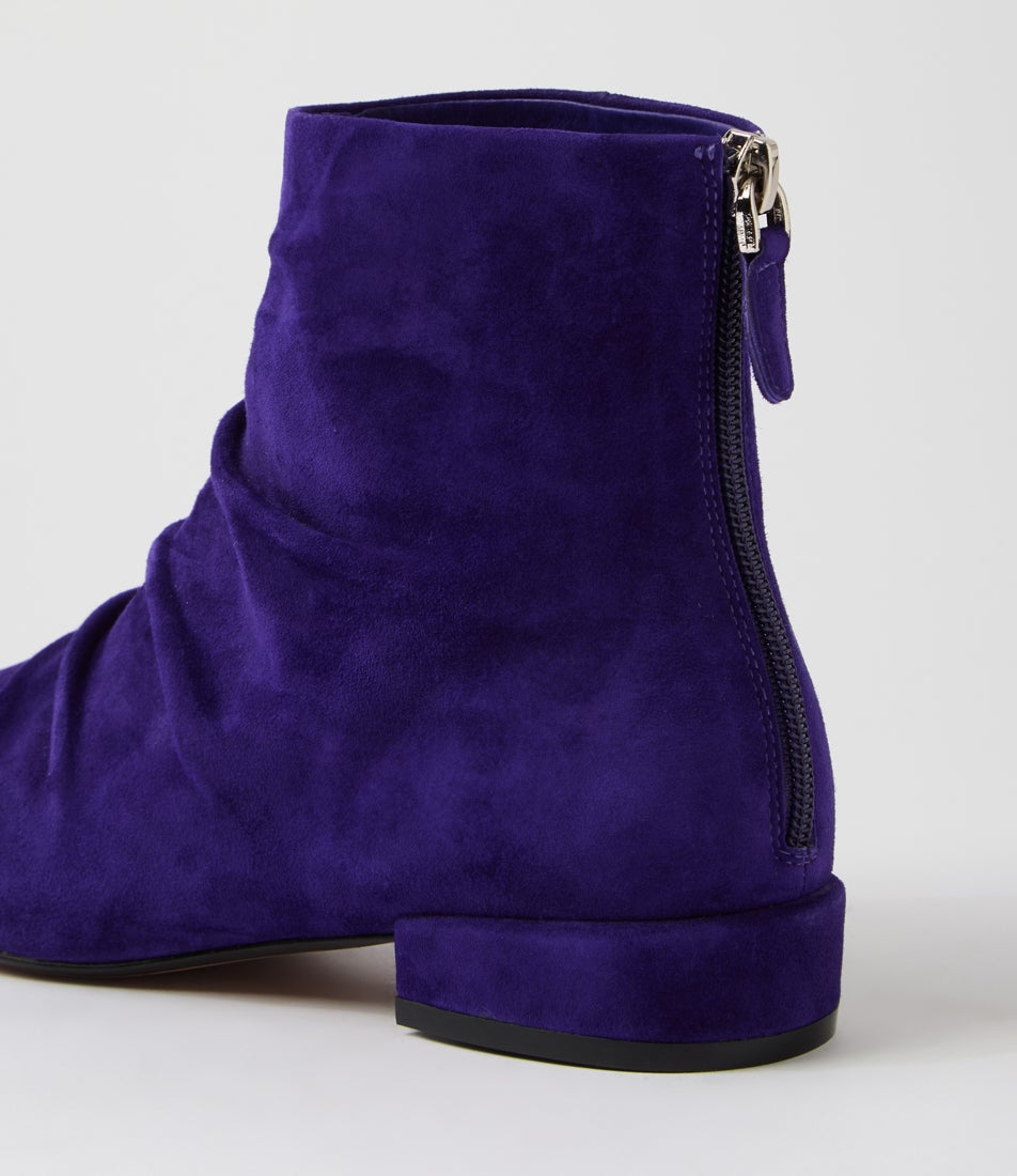 Elpasos Royal Purple Suede Ankle Boots