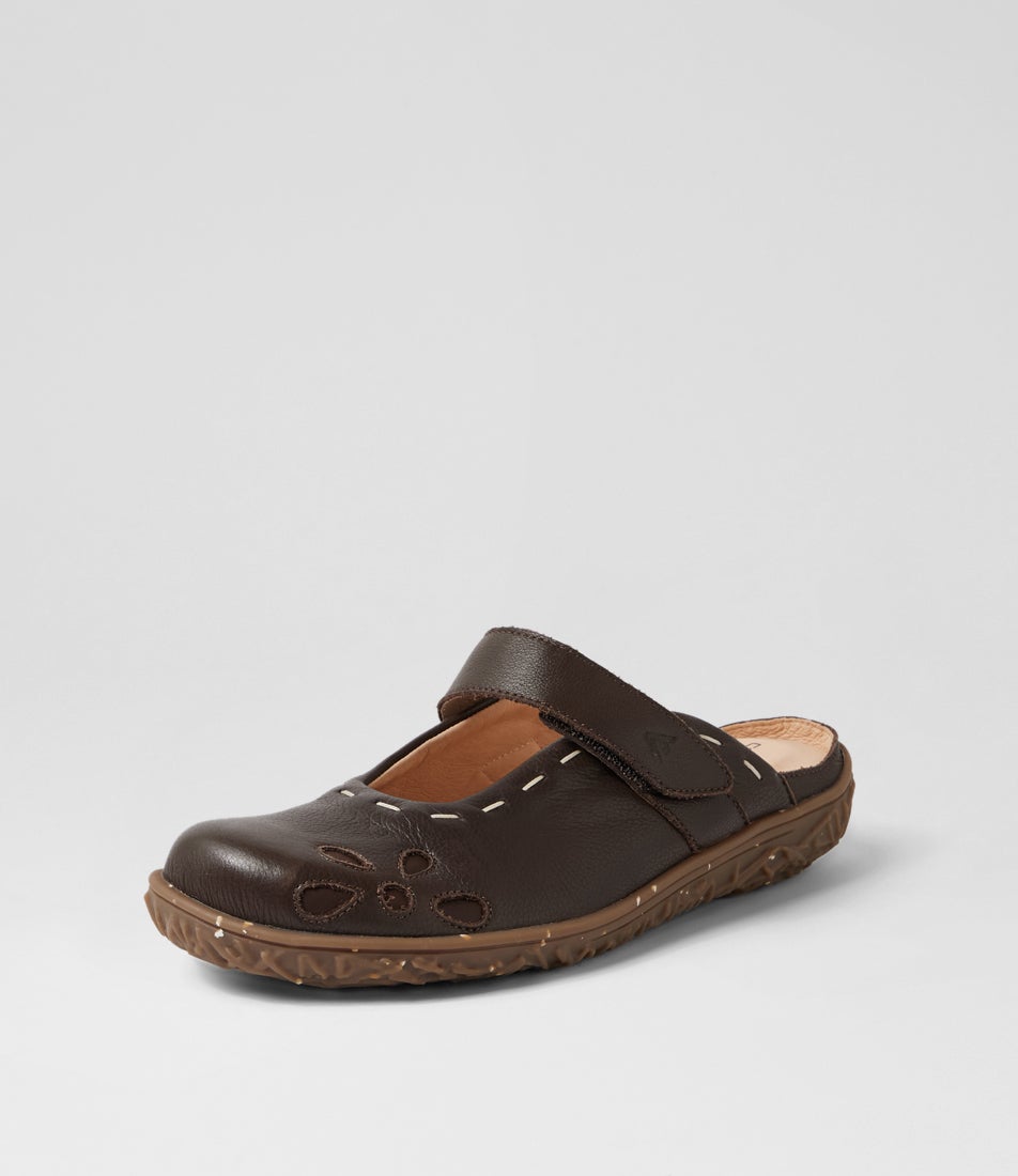 Vesta Choc Leather Flat Shoes