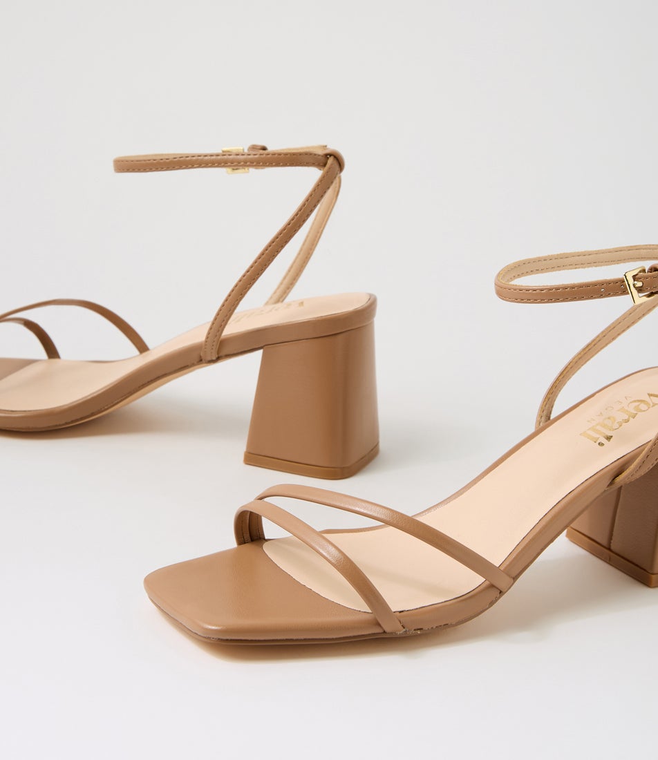 Stevie Dark Camel Sandals
