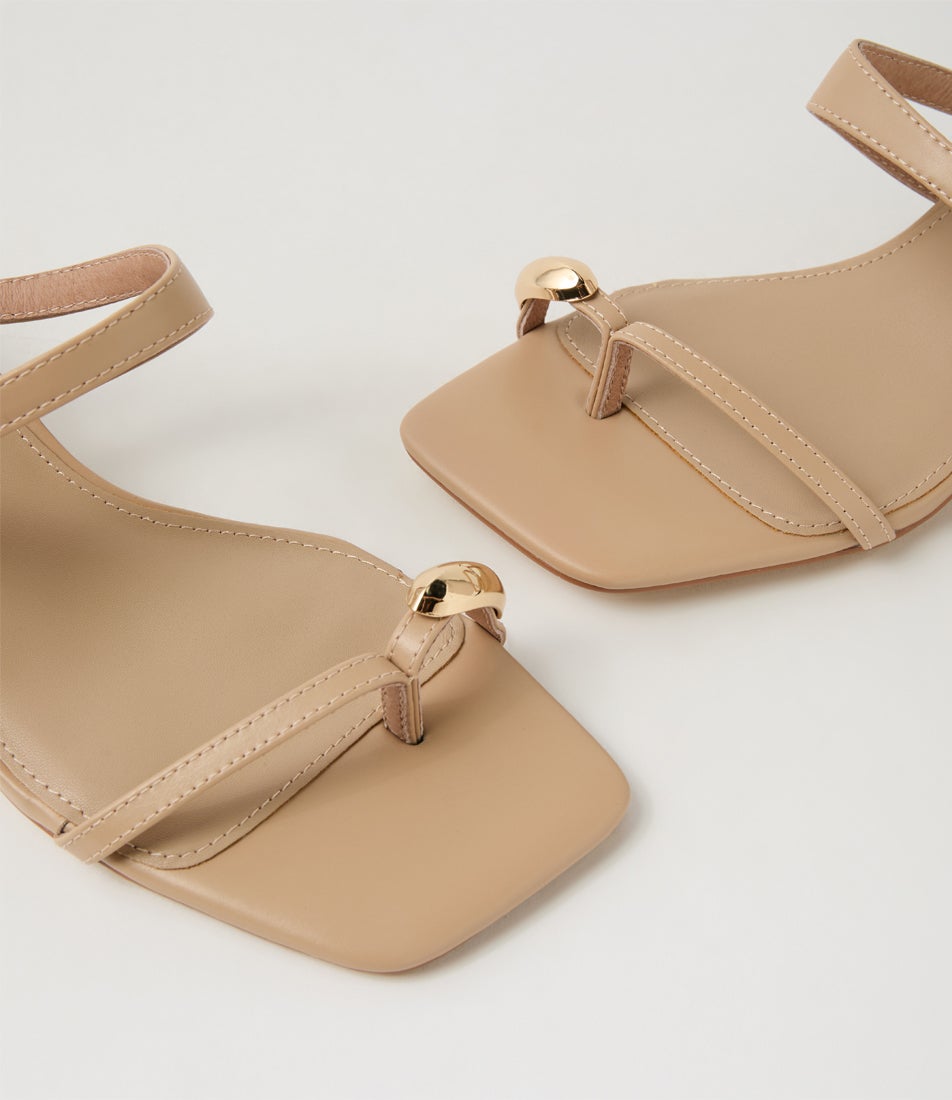 Dapper Sand Leather Sandals