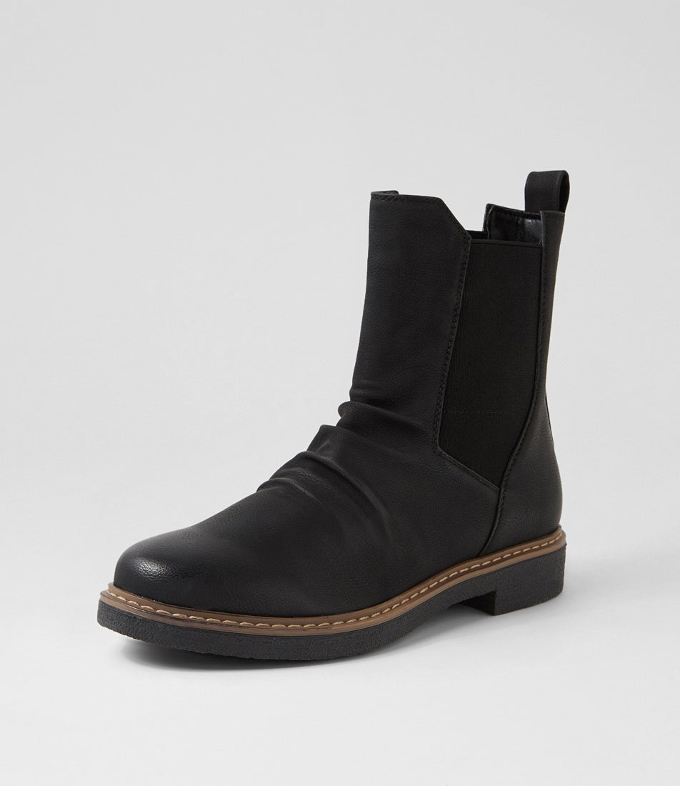 Brandan Black Ankle Boots