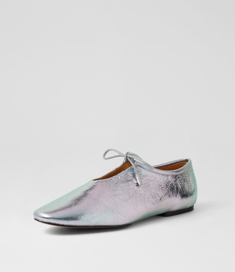 Noah Lace Aurora Leather Lace Up Flats
