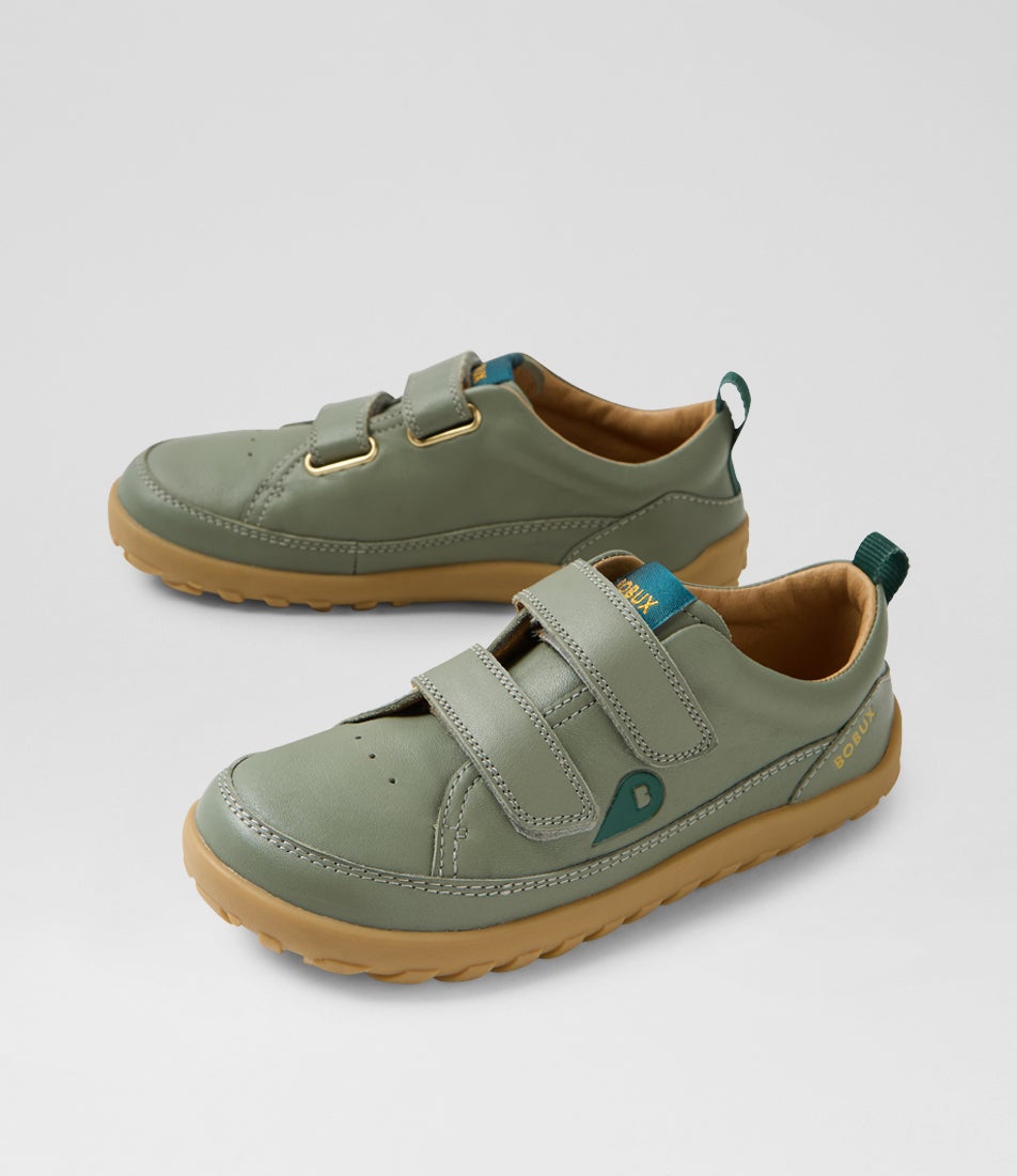 Kp Dawn Junior Vetiver Leather Sneakers