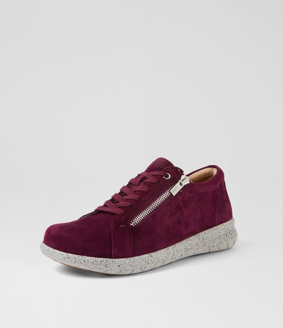 Solar Xf Burgundy Suede Sneakers