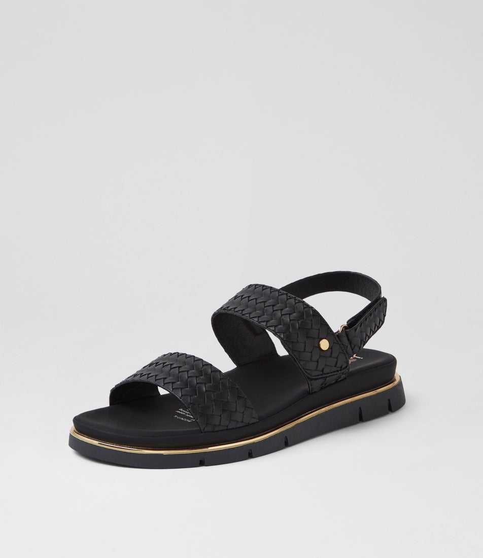 Bizzkit Black Weave Black Sandals Bizzkit Black Weave Black Sandals