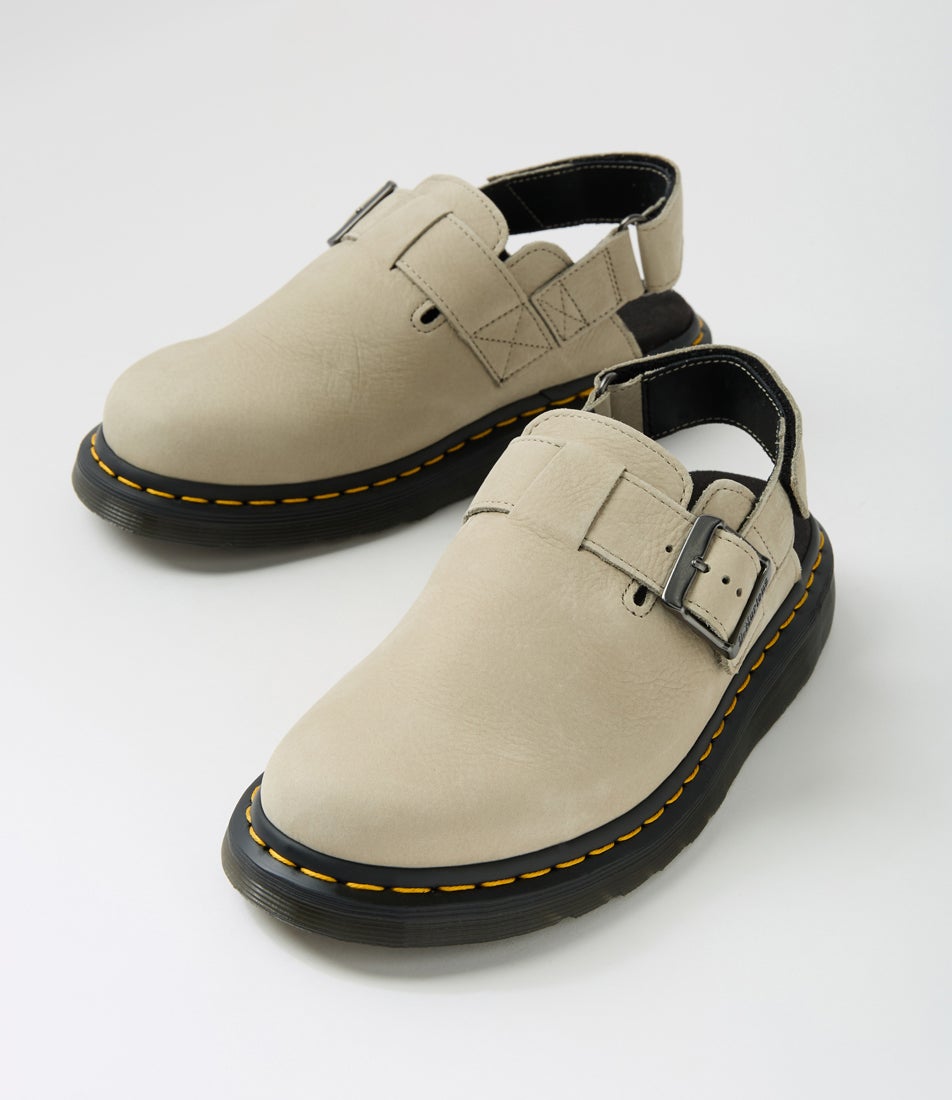 Jorge 2 Mens Warm Stone Nubuck Mules