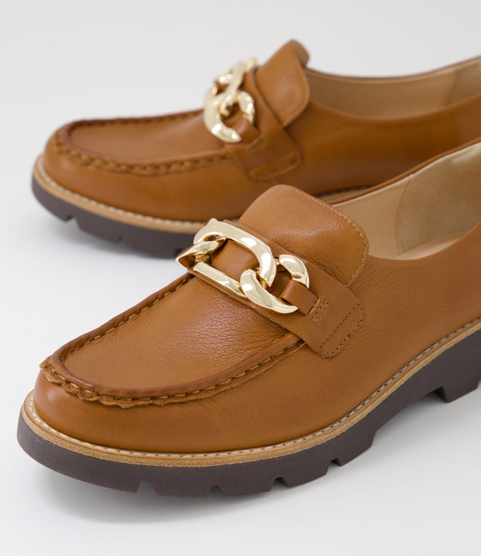 Drizza Drambuie Choc Leather Loafers