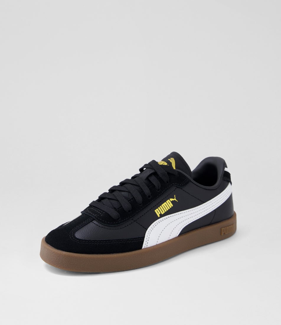 Club 2 Era Junior Black White Suede Sneakers