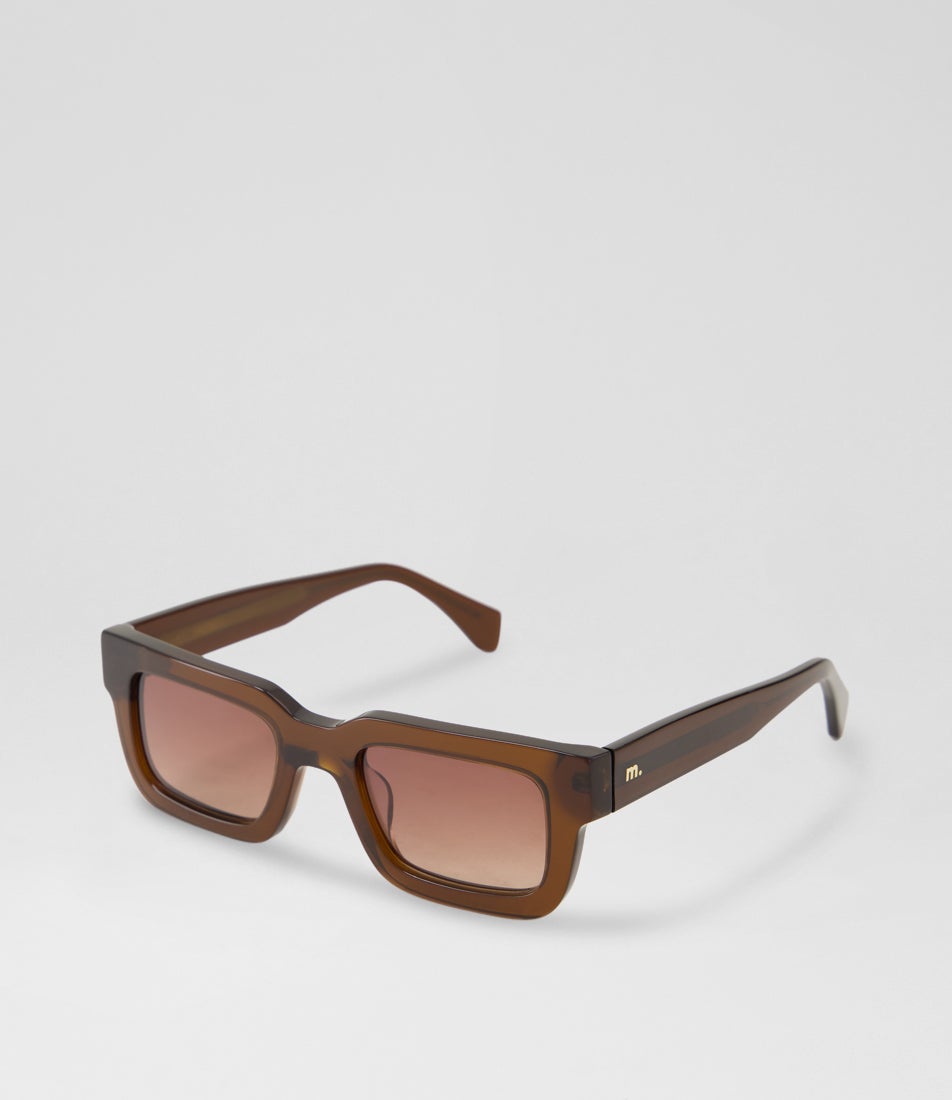 Ava Choc Brown Acetate Sunglasses