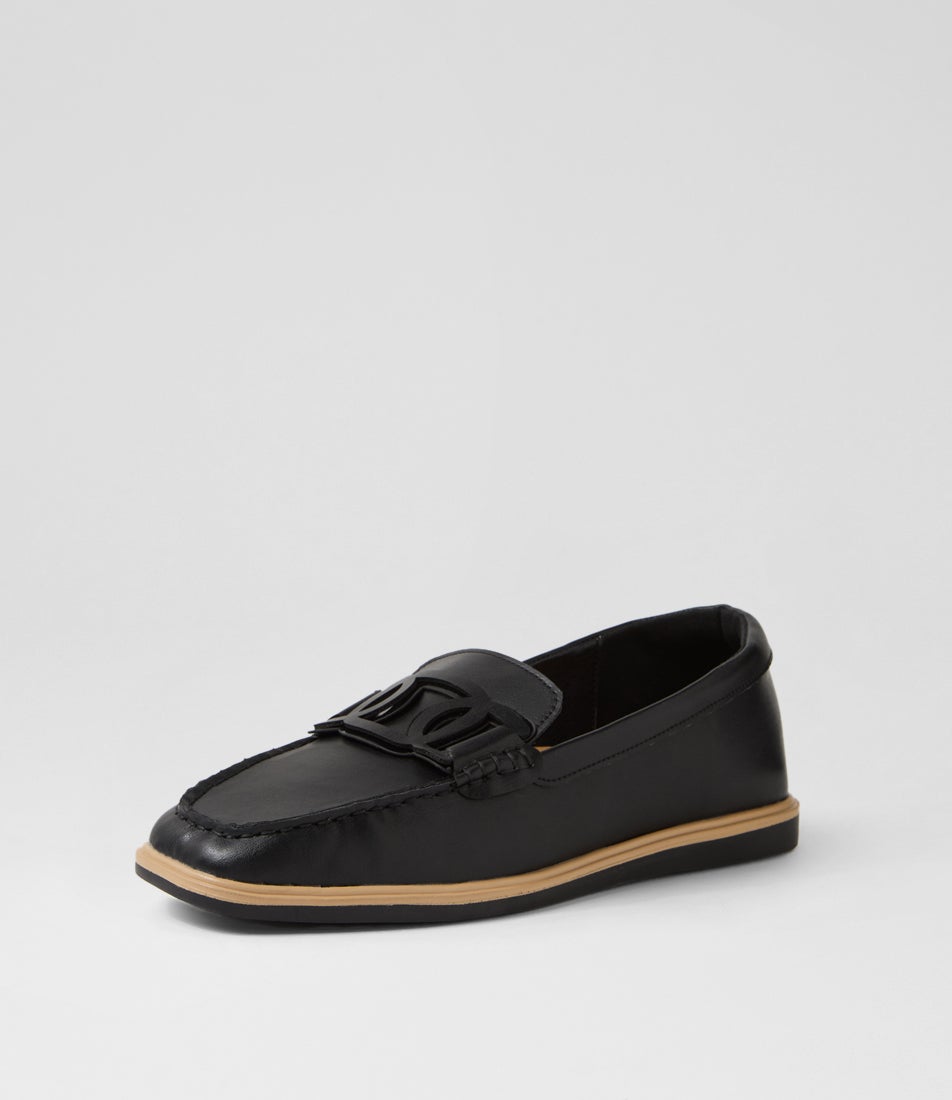 Fanked Black Flat Shoes