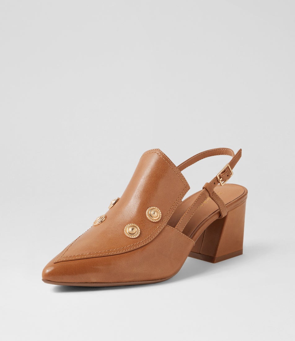 Millso Tan Leather Heels