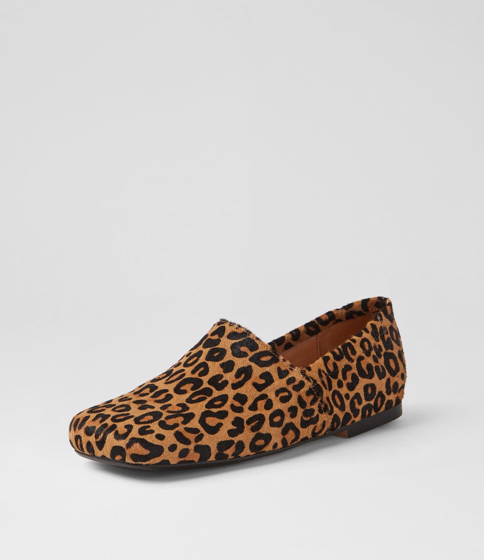 Adapt Light Tan Leopard Pony Flat Shoes