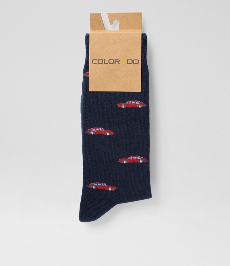 Classic Car Multi Cotton Socks