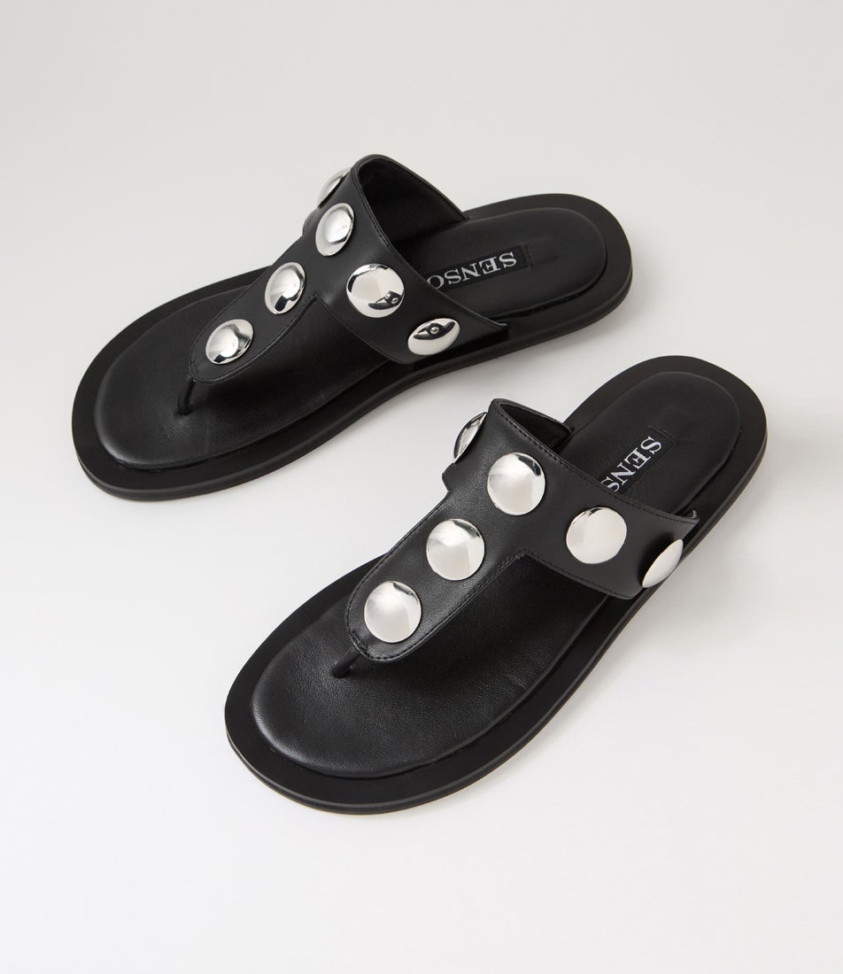 Anna 1 Ebony Suede Thongs