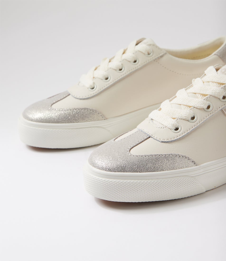 Jump Kick T Egret Glitter Leather Sneakers Jump Kick T Egret Glitter Leather Sneakers